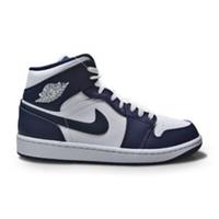 Nike Air Jordan 1 Mid - 554724 174 -White Metallic Gold Obsidian