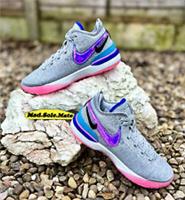 Nike Zoom LeBron NXXT GEN Wolf Grey Pink DR8784 002 UK3.5 UK4 UK6 UK7 UK8 LBJ