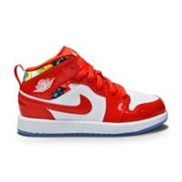 Nike Jordan 1 Mid SE (PS) DC7249 600 Chile Red "Barcelona Sweater"