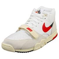 Nike Air Trainer 1 Mens Fashion Trainers in White Red