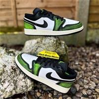 Nike Air Jordan 1 Low SE GS Black/Green DO8244-003 UK4.5 UK6 EUR37.5 EUR39 AJ1