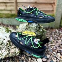 Nike Blazer Low 77 x OFF WHITE Black/Electro Green DH7863-001 UK6 US6.5 EUR39