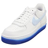 Nike Af1 Shadow Womens White Blue Fashion Trainers - 4 UK