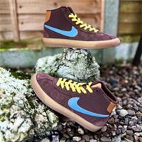 WMNS Nike SB Bruin Hi PRM WSS Why So Sad£ Chocolate Blue DX4325 200 UK3 UK4.5