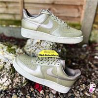 WMNS Nike Air Force 1 Low '07 PRM Neutral Olive White 896185-200 UK9.5 EUR44.5