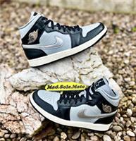WMNS Nike Air Jordan 1 Mid SE Black/Silver FB9892-002 UK7.5 UK8 EUR42 EUR42.5