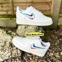 Nike Air Force 1 White / Green Noise DM9096-101 UK5.5 EUR38.5 AF1 Multi Swoosh
