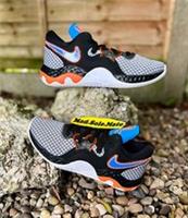 Nike Renew Elevate II Men's Grey Blue Mid Basketball CW3406-003 UK8 EUR42.5 US9