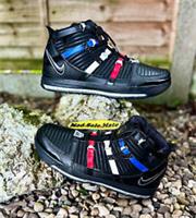 Nike Zoom LeBron III 3 QS Black Metallic Silver DO9354-001 UK12 US13 EUR47.5 LBJ