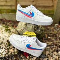 Nike Air Force 1 Low 3D Glasses Youth Kids GS BV2551-100 UK5 UK5.5 EUR38 EUR38.5