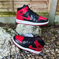2022 Nike Air Jordan 1 Mid SS GS Bred Black Gym Red DM9650 001 UK5 EUR38 AJ1