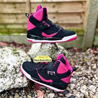 Nike Jordan Flight 45 High IP GS 'Black Vivid Pink' 837024 008 UK4 EUR36.5