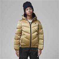 Nike Jordan Older Kids' Shiny Chevron Hooded Jacket Brown FD1529 707 Small Large