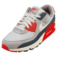 Nike Air Max 90 Mens Grey Red Trainers Fashion - 42.5 EU