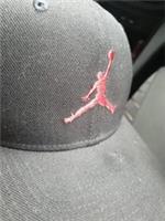 New Nike Jordan Juniors PRO Cap Jumpman Snapback Hat Embroidered Black Red Logo