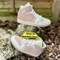 Wmns Nike Air Jordan 1 Mid SE Coconut Milk Pink Sail FQ1926 161 UK4 EUR37.5 AJ1