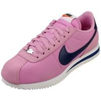 Nike Cortez Womens Fashion Trainers in Pink Navy - 6 UK