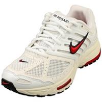 Nike Air Pegasus 2005 Womens Fashion Trainers in White Red - 5.5 UK