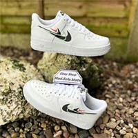 Nike Air Force 1 '07 Multi Swoosh White Black FN7807-100 UK5 US5.5 EUR38 AF1 Gym