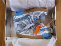 NIKE AIR RUBBER DUNK / OW, CU6015-100, UK 6.5, EU 40.5, WHITE/UNIVERSITY BLUE