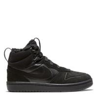 Nike Court Borough Mid 2 Little Kids' Boots Black Size 12k /REF2