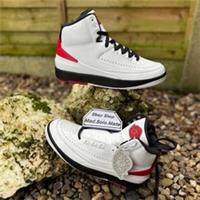 Nike Air Jordan 2 Retro Chicago DX2454-106 White Red Black UK6 EUR39 US6.5 AJ2