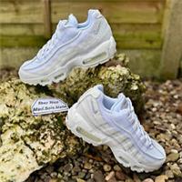Nike Air Max 95 Essential Triple White CT1268 100 UK6 US6.5 EUR39 Running TN Gym