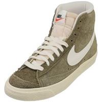 Nike Blazer Mid 77 Vintage Womens Fashion Trainers in Olive White - 4.5 UK