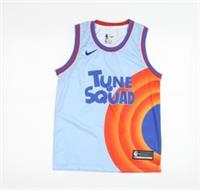 Nike Boys Tune Squad Basketball Tank Blue Orange Jersey 176