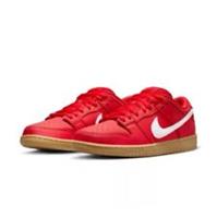 Nike SB Dunk Low Pro Red Gum Trainers Uk Size 9 EUR 44 FJ1674 600