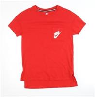 Nike Women's Red XS Basic T-Shirt - Casual Sportswear - XS Regular