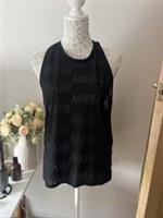 Nike Air Size XL Black Mesh Vest Y Back