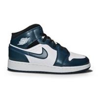 Nike Air Jordan 1 Mid New - 554725 411- Navy White Black