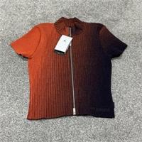 W Nike Air Jordan Full-Zip Knit Top - Purple/Cotton - £99.99 - Tight Fit - Small