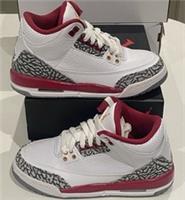 Air Jordan 3 Retro Cardinal (GS) Size UK 3 - 398614-126