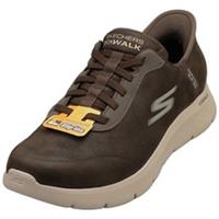 Skechers Slip-ins Go Walk Flex Mens Casual Trainers in Brown - 9 UK