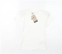 Nike Women's White XS Basic Crew Neck Cotton T-Shirt - XS Regular