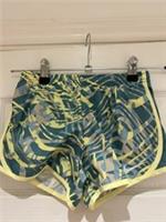 Nike Dri-Fit + tempo Childs Shorts. Yellow Green Pattern. Brand New. Age 3-4