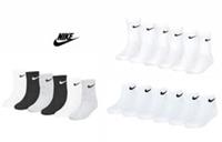 Nike Socks Kids Lightweight Crew Or Ankle Socks Boys Girls Unisex 6 Pack XS