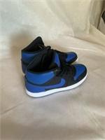 Nike High Top Trainers Black And Blue Mens New Boxed Size 9