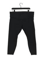 Nike Women's Leggings UK 28 Black 100% Spandex Cropped New with tags