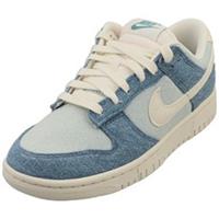 Nike Dunk Low Womens Fashion Trainers in Jeans Blue - 4 UK