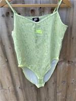 Nike Festival AOP Bodysuit Green Size 12 (M) Brand New With Tags - M Regular