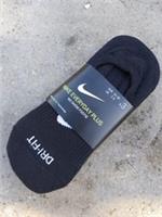Womens UK 2-5 34-38 NIKE EVERYDAY PLUS Black Liners No Show Footie SOCKS Nk3