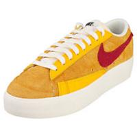Nike Blazer Low Platform Womens Sunset Maroon Fashion Trainers - 9 UK