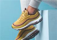 WOMENS NIKE AIR MAX 97 TRAINERS - UK 3 & 5.5 - WHEAT GOLD - 921733-700 - B GRADE