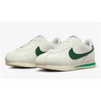 NIKE CORTEZ MALACHITE LEATHER TRAINERS - 8 9 10 - SAIL/GORGE GREEN DN1791 101