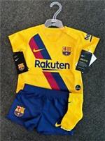 Nike Toddler Barcelona Full Football Kit / Away Yellow / 19-20 / RRP £40