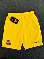 Nike Kids Barcelona 2019-20 Away Football Short / Yellow / RRP £25
