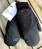 XS/S or M/L NIKE Black Sherpa FLEECE MITTENS New Tags Womens Femme Draw